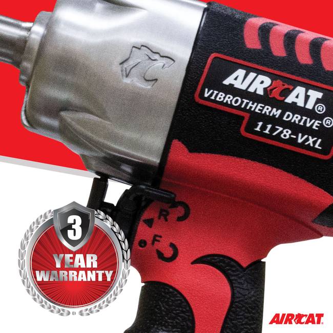AIRCAT 1178 Vxl 2 1 2 Vibrotherm Drive Composite Impact Wrench With 2 Extended Anvil