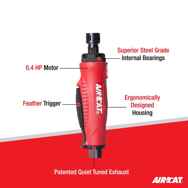 AIRCAT 6200 4 Hp Mini Straight Die Grinder