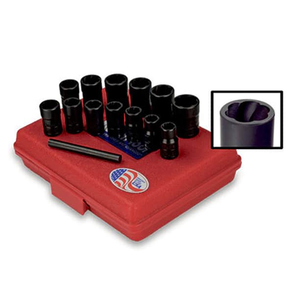 Ken-Tool 30106 3/8“ Drive 13 Piece Twist Socket Set with Punch and Case