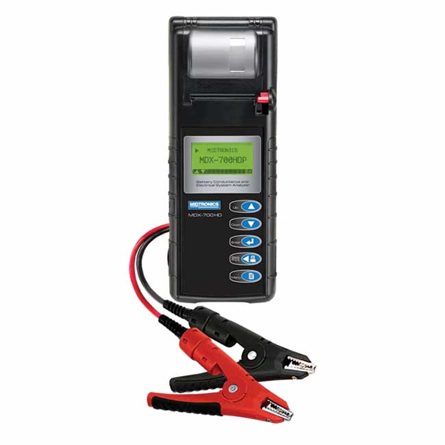 MIDTRONICS MDX-700P HD Heavy Duty Battery Conductance and Electrical System Analyzer w/ Integrated Printer