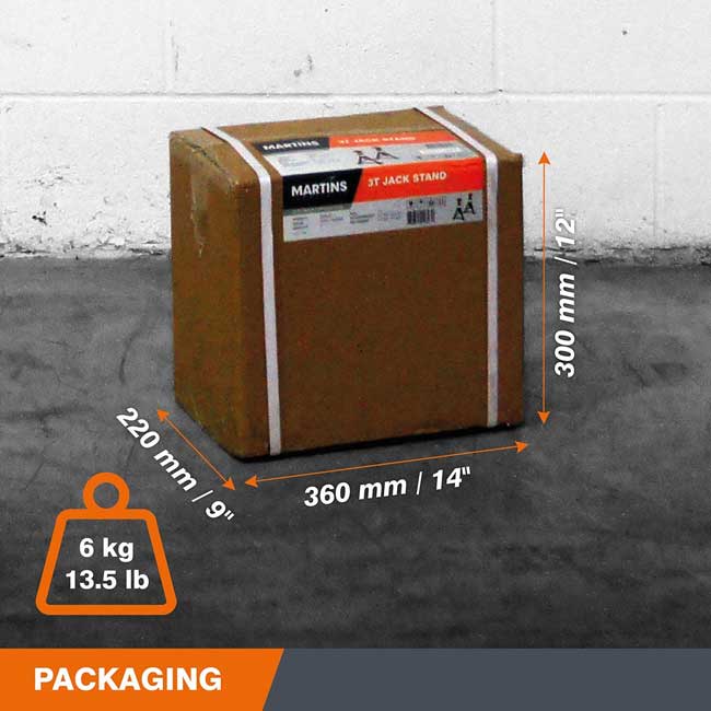MARTINS MJS-3T 3.3-Ton Jack Stands (X2)