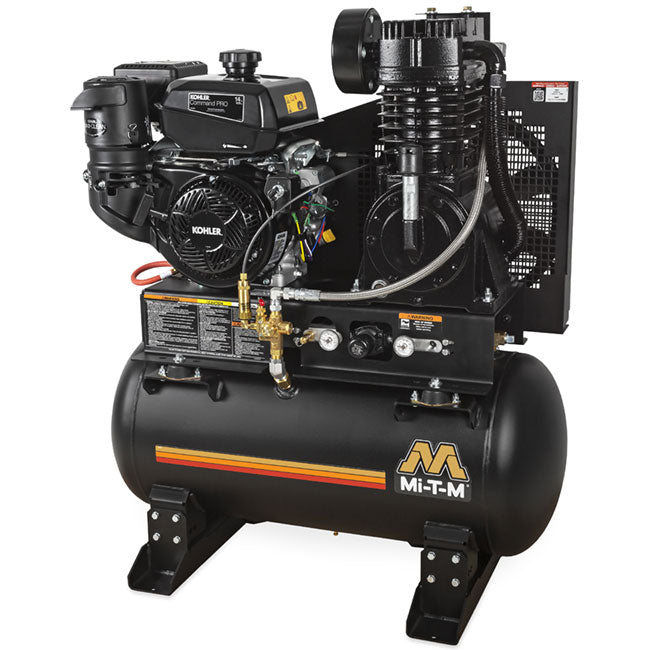 Mi-T-M ABS-14V-30H -30 Gallon 2 Stage Gas Motor, Air Compressor