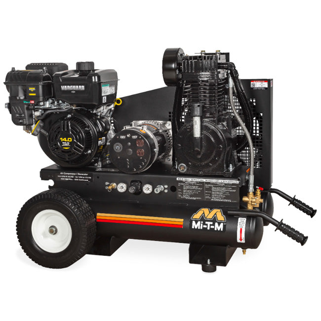 Mi-T-M Mi-T-M AG2-PV14-08M1E - 8-Gallon Two Stage Gasoline Combination Air Compressor / Generator | Tire Equipment Supply