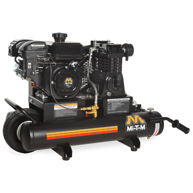 Mi-T-M Mi-T-M AM1-PM07-08M - 8-Gallon Single Stage Gasoline Air Compressor | Tire Equipment Supply