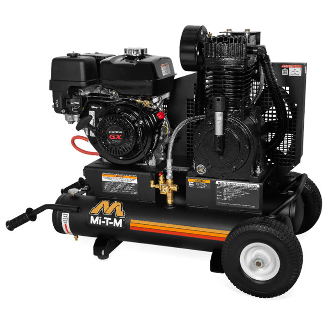 Mi-T-M Mi-T-M AM2-PH09-08M - 8-Gallon Two Stage Gasoline Air Compressor | Tire Equipment Supply