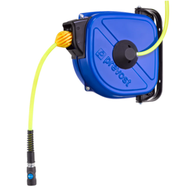 Prevost Air Closed Hose Reels - DRFB - SECURITY : Hose Reel W/ Safety Retraction - Polyuretahne Hose