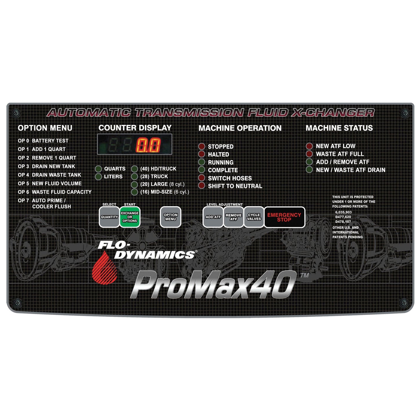 Flo-Dynamics PROMAX40 Transmission Fluid X-Changer | cooler flusher