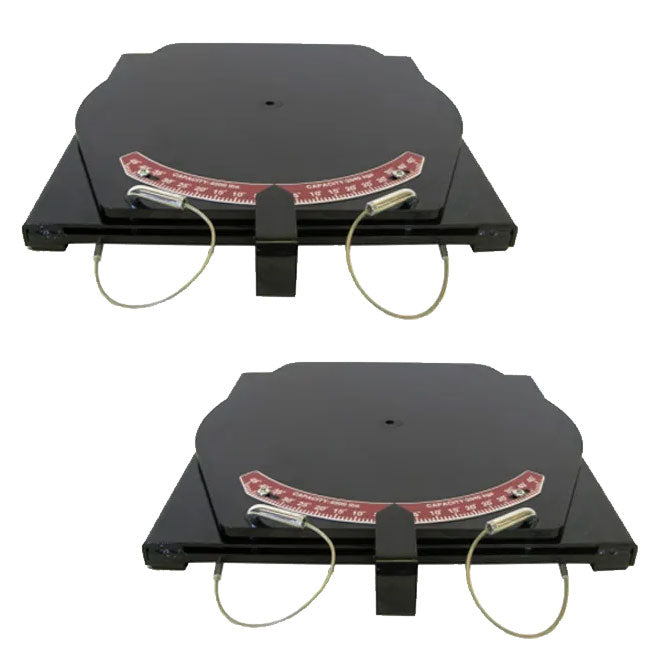 QSP 25-140-P Pair of Wheel Alignment Mild Steel Pointer Plate Turnplates - 25-140-P