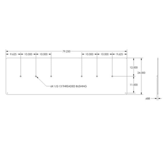 QSP 51-RX10 RX10 Rear Slip Plate Top replacement part