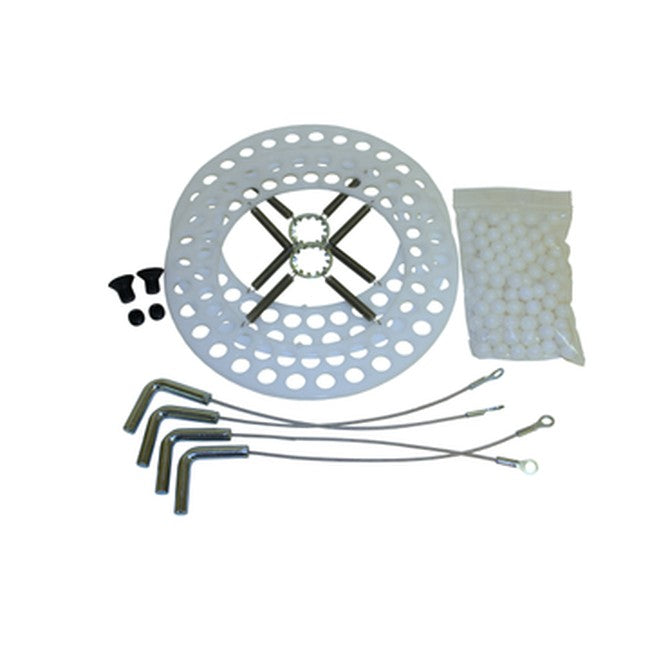 QSP CH-11-MD Carbon MEDIUM DUTY Turn Plate Repair Kit includes: (120) 1/2" Acetal balls, (2) zinc internal washers, (8) carbon springs, (2) carbon top screws, (2) carbon bottom set screws, (2) MD retainers (4) lock pins replacement part