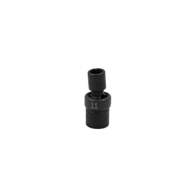 SK Tools - 11 mm 3/8 in.- Drive 6 Point Swivel Metric Impact Socket