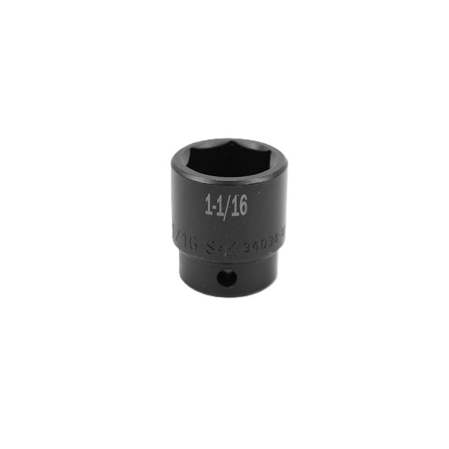 SK Tools - 1-1/16 in.- 1/2 in.- Drive 6 Point Standard Fractional Impact Socket