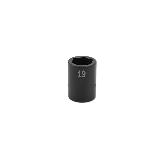 SK Tools - 19 mm 1/2 in.- Drive 6 Point Standard Metric Impact Socket