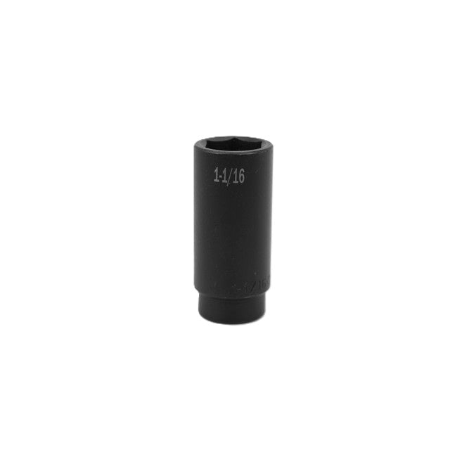 SK Tools - 1-1/16 in.- 1/2 in.- Drive 6 Point Deep Fractional Impact Socket