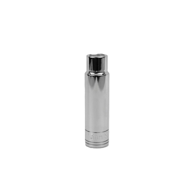 SK Tools - 13 mm 1/2 in.- Drive 6 Point Metric Deep Chrome Socket