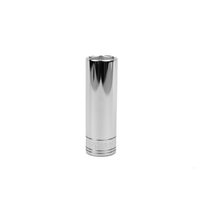 SK Tools - 20 mm 1/2 in.- Drive 6 Point Metric Deep Chrome Socket