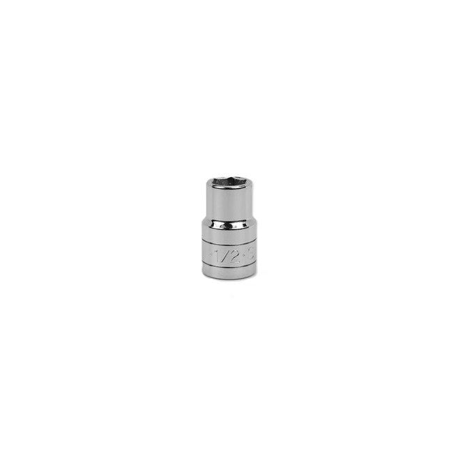 SK Tools - 1/2 in.- 1/2 in.- Drive 6 Point Fractional Standard Chrome Socket