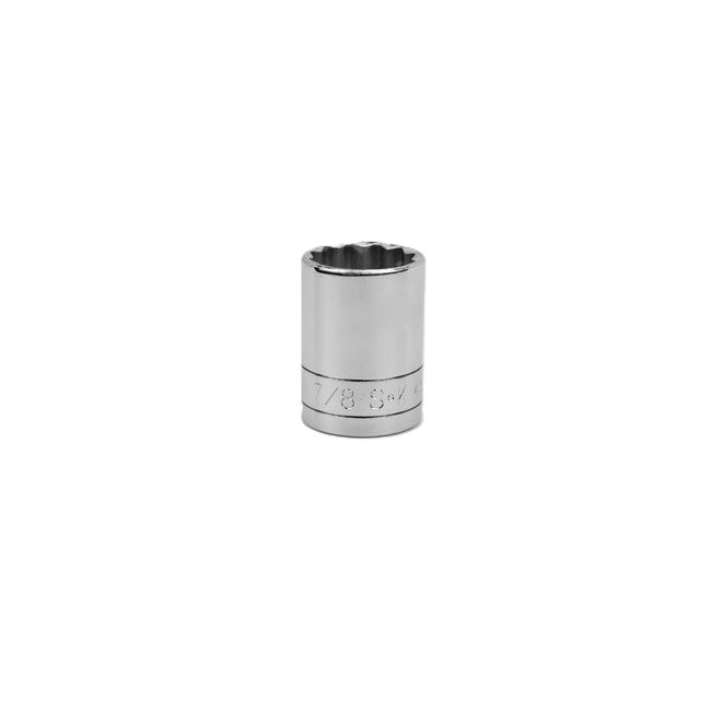 SK Tools - 7/8 in.- 1/2 in.- Drive 12 Point Fractional Standard Chrome Socket