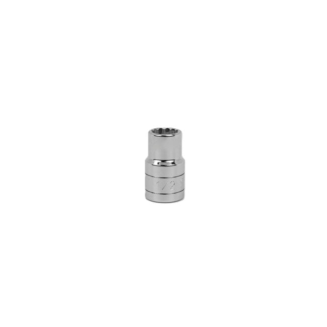 SK Tools - 1/2 in.- 1/2 in.- Drive 12 Point Fractional Standard Chrome Socket