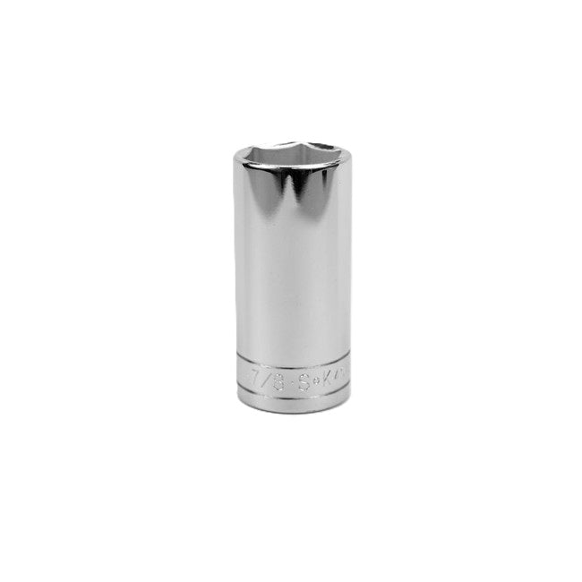 SK Tools - 7/8 in.- 3/8 in.- Drive 6 Point Fractional Deep Chrome Socket