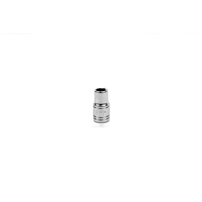 SK Tools - 6 mm 1/4 in.- Drive 6 Point Metric Standard Chrome Socket