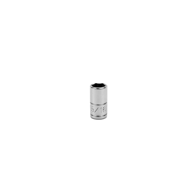 SK Tools - 5/16 in.- 1/4 in.- Drive 6 Point Fractional Standard Chrome Socket