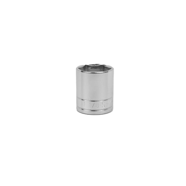 SK Tools - 1-1/8 in.- 1/2 in.- Drive 6 Point Fractional Standard Chrome Socket