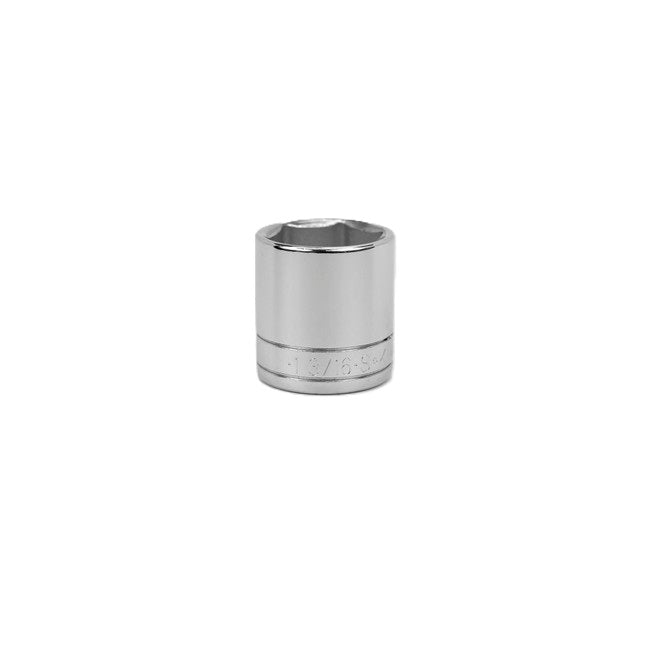 SK Tools - 1-3/16 in.- 1/2 in.- Drive 6 Point Fractional Standard Chrome Socket