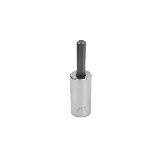 SK Tools - 5/16 in.- 1/2 in.- Drive Hex Chrome Bit Socket