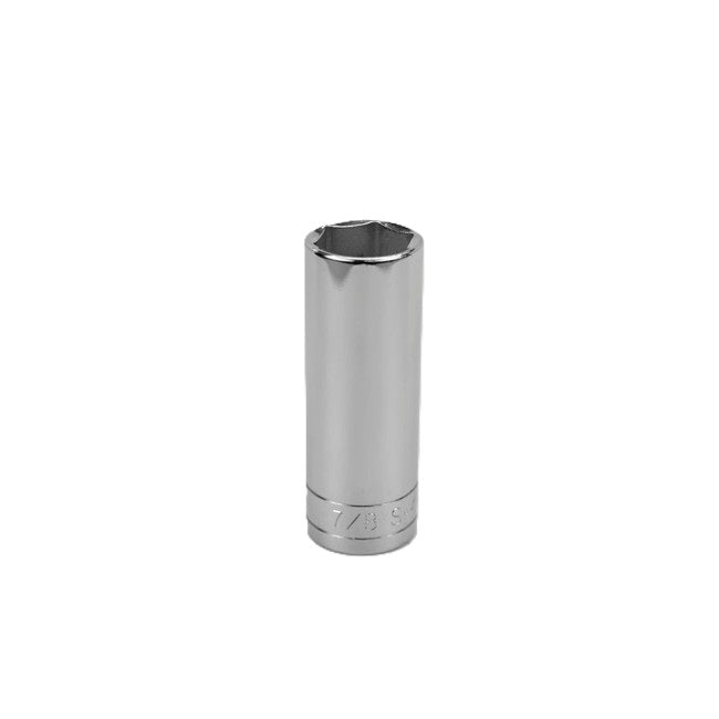 SK Tools - 7/8 in.- 1/2 in.- Drive 6 Point Fractional Deep Chrome Socket