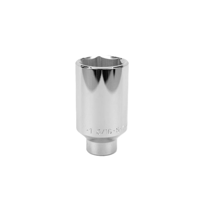 SK Tools - 1-5/16 in.- 1/2 in.- Drive 6 Point Fractional Deep Chrome Socket