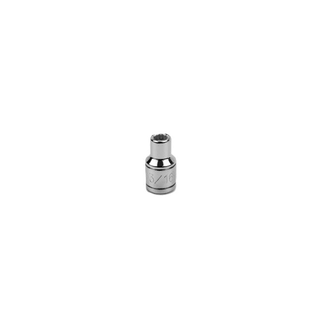 SK Tools - 3/16 in.- 1/4 in.- Drive 12 Point Fractional Standard Chrome Socket