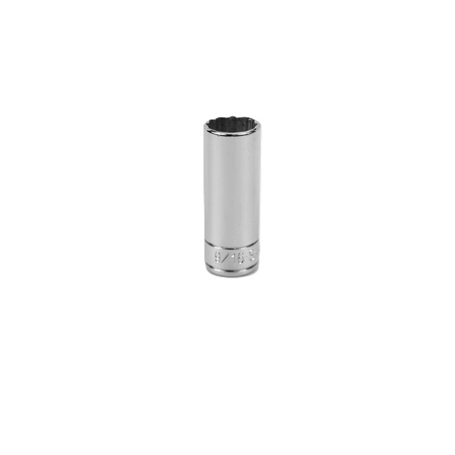 SK Tools - 9/16 in.- 1/4 in.- Drive 12 Point Fractional Deep Chrome Socket