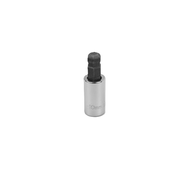 SK Tools - 10 mm 3/8 in.- Drive Hex Ball Chrome Bit Socket