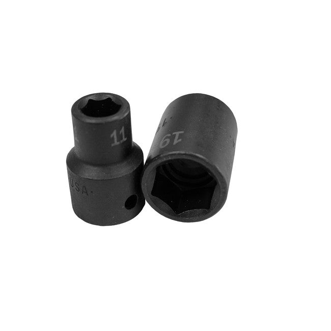 SK Tools - 3/4 in.- 3/8 in.- Drive 6 Point Standard Fractional Impact Socket