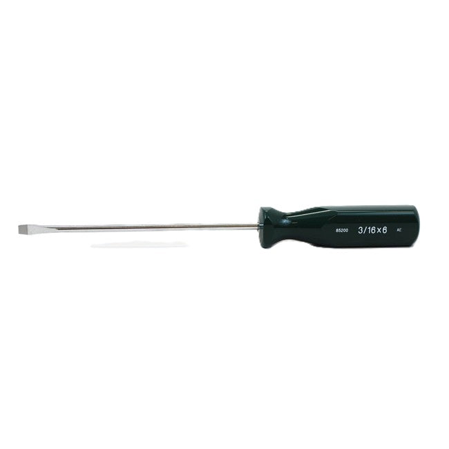 SK Tools - 3/16 in.- x 6 in.- SureGrip Slotted Screwdriver