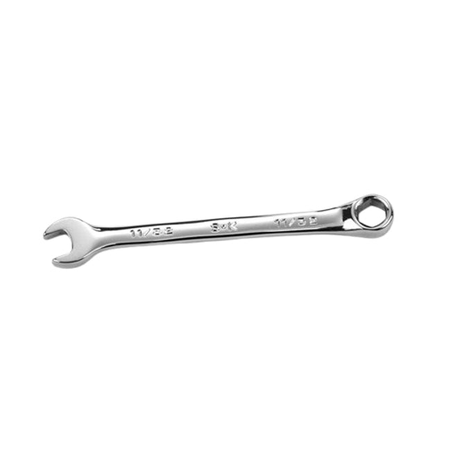 SK Tools - 11/32 in.- 6 Point Fractional Regular Combination Chrome Wrench