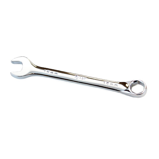 SK Tools - 15 mm 12 Point Metric Regular Combination Chrome Wrench