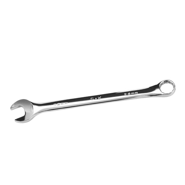 SK Tools - 24 mm 12 Point Metric Long Combination Chrome Wrench