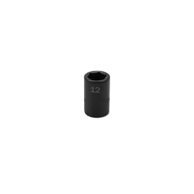 SK Tools - 12 mm 3/8 in.- Drive 6 Point Standard Metric Impact Socket
