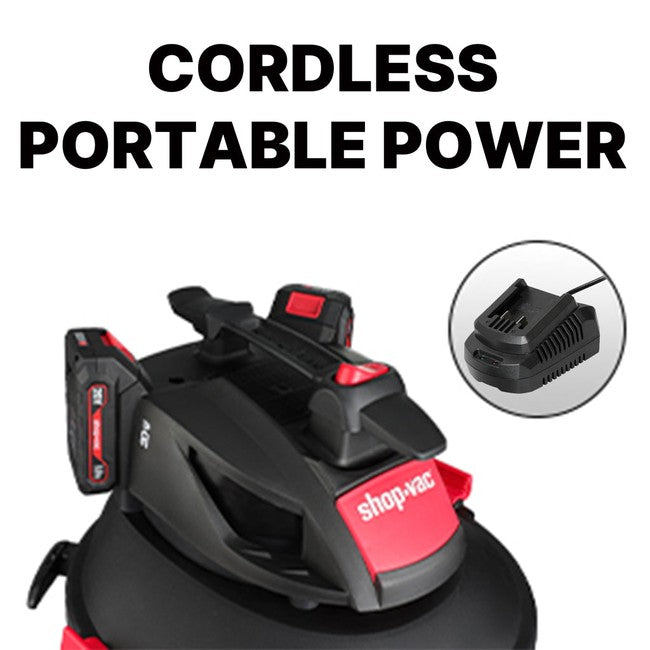 Shop-Vac 5430030 6 Gallon Cordless Wet/Dry Vac