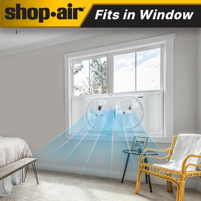Shop-Vac 5430169 Shop-Air® 9" Twin Window Fan