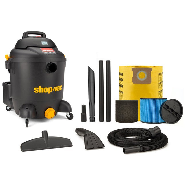Shop-Vac 9627106 12 Gallon* 5.5 Peak HP** Contractor Series Wet/Dry Vacuum with SVX2 Motor Technology
