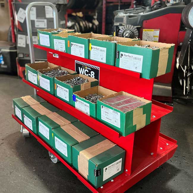 TSI WC-8 Wheel Weight Cart | Mobile Storage for Wheel Weights