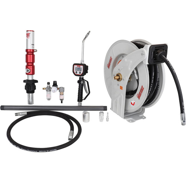 Zeeline ZE1700PK 55 600 3 1 Premium Series Pump Kit 55 Gal with reel and meter | Tire Equipment Supply