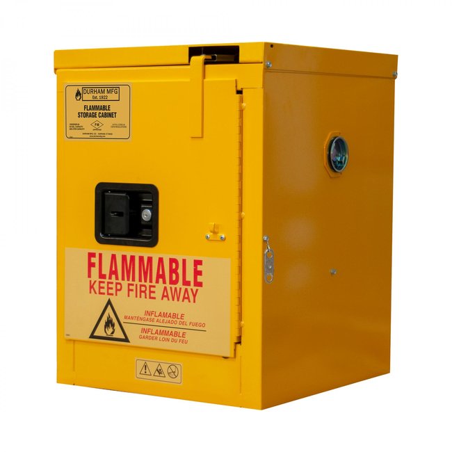 DURHAM MFG 1004S-50 Flammable Storage, 4 Gallon, Self Close