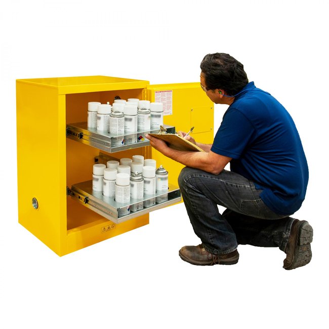 DURHAM MFG 1012MA-50 Flammable Storage, 24 Cans, Manual