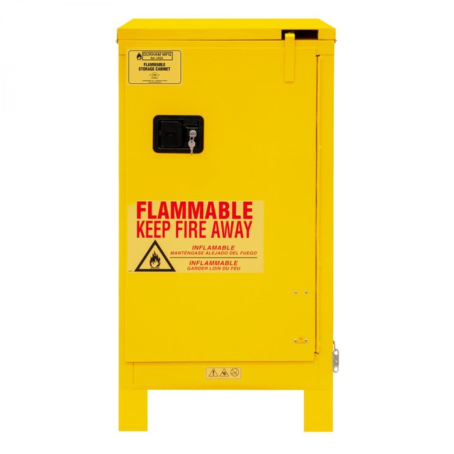 DURHAM MFG 1016SL-50 Flammable Storage, 16 Gallon, Self Close