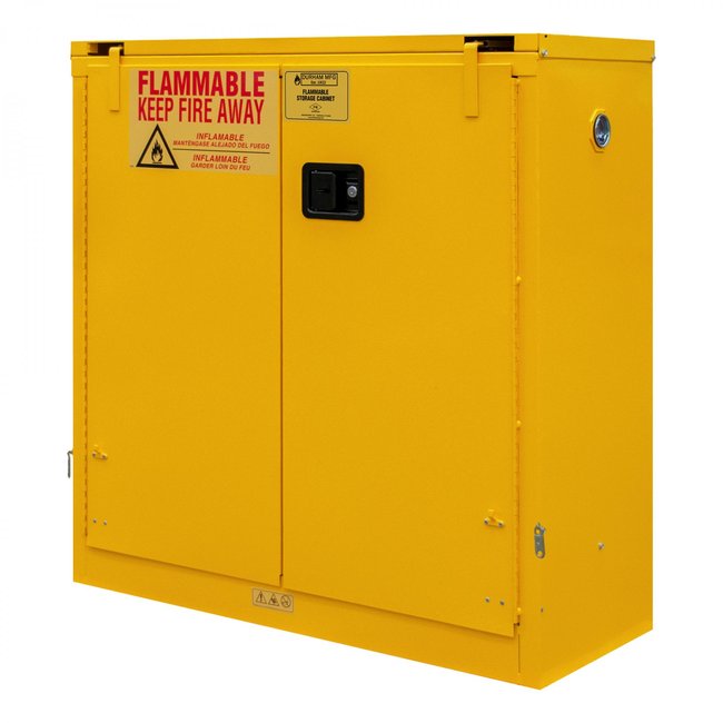 DURHAM MFG 1030S-50 Flammable Storage, 30 Gallon, Self Close