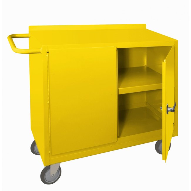 DURHAM MFG 2210-50 Spill Control Cart, 1 Shelf, Yellow